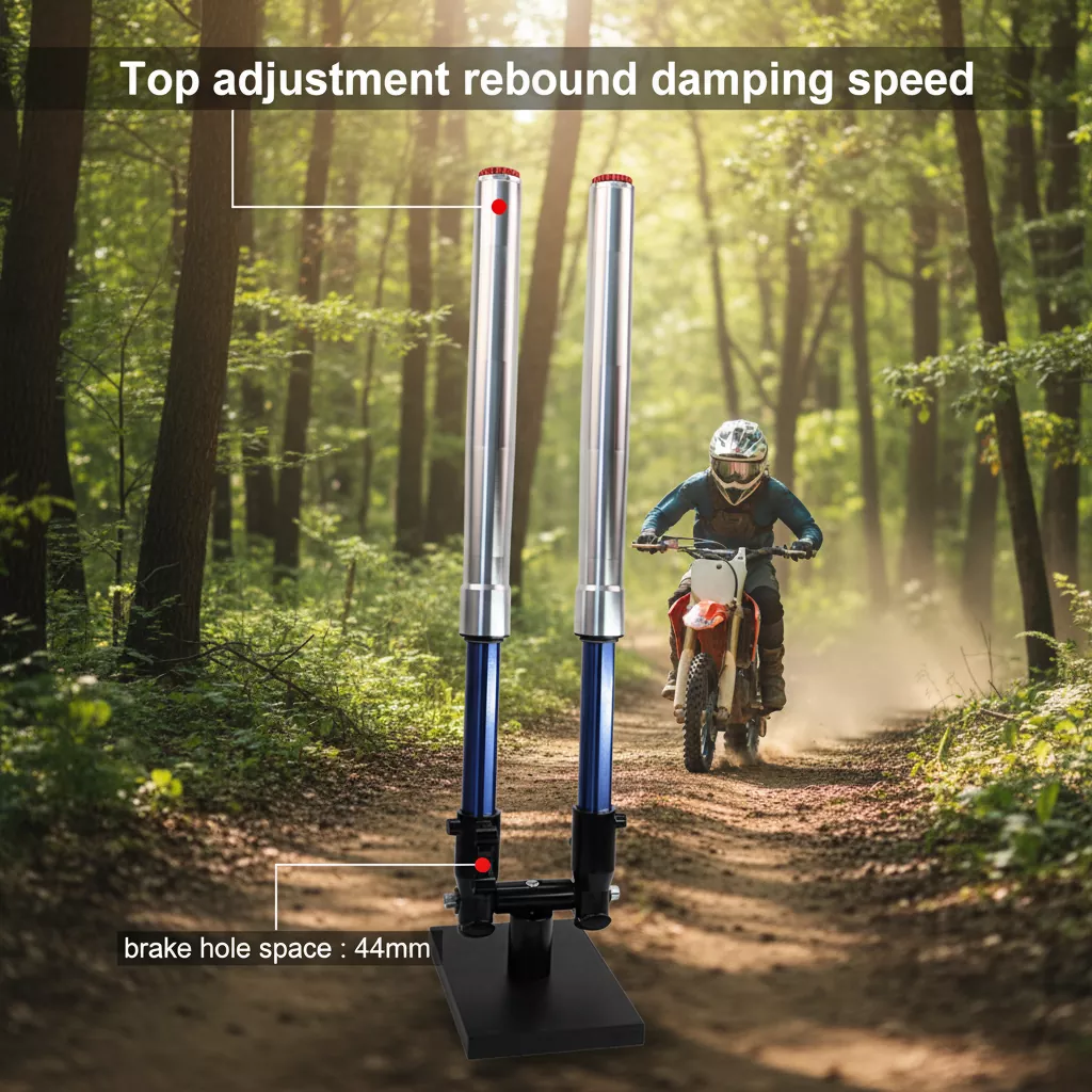 44-mm-Fuß-Inverted-Gabel-Rebound-verstellbarer Motorrad-Stoßdämpfer