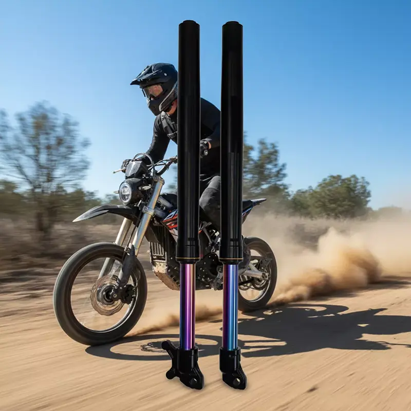 Regenbogenfarbener individueller umgekehrter Motorrad-Stoßdämpfer für die Vorderradgabel